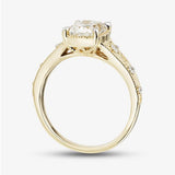 Lab Grown Diamond Cushion Ring 14kt - 4.01ct