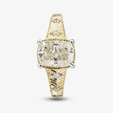 Lab Grown Diamond Cushion Ring 14kt - 4.01ct
