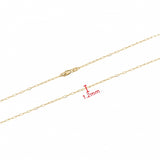 10kt Gold Paperclip Chain Italian 22"
