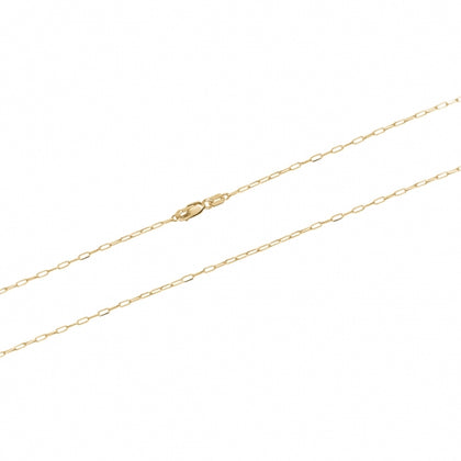 10kt Gold Paperclip Chain Italian 22"