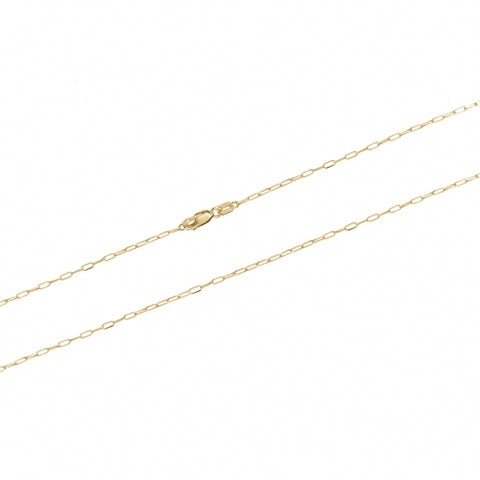 10kt Gold Paperclip Chain Italian 22"