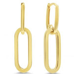 Yellow Gold Dangle Drop Earrings