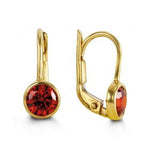 10kt Yellow Gold Birthstones Earrings - You choose