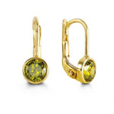 10kt Yellow Gold Birthstones Earrings - You choose