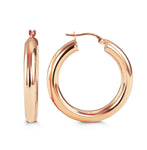 Bella Collection - Rose Gold Hoop Earrings