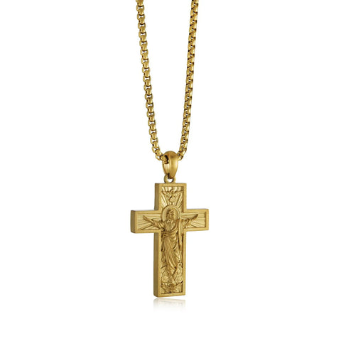 ITALGEM JESUS CROSS NECKLACE