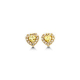 14kt Gold Birthstone Baby Stud Earrings - You Choose