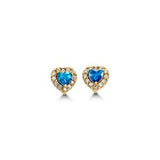 14kt Gold Birthstone Baby Stud Earrings - You Choose