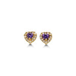 14kt Gold Birthstone Baby Stud Earrings - You Choose