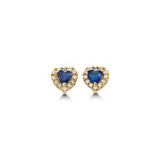 14kt Gold Birthstone Baby Stud Earrings - You Choose