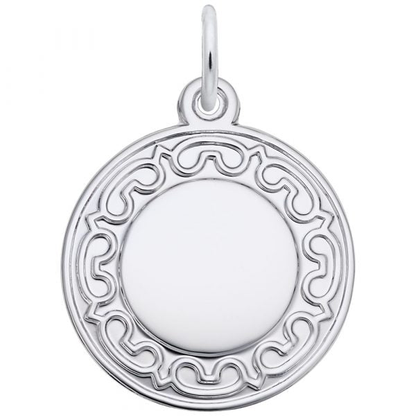 Sterling Silver Small Rope Disc Pendant – Tany's Jewellery