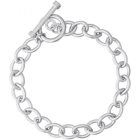 Sterling Open Cable Link Classic Bracelet