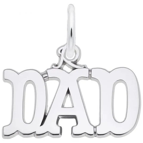 Sterling Silver Dad Pendant