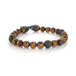 ITALGEM TIGER'S-EYE BEADED BRACELET