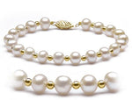 10kt Yellow Gold Pearl Necklace Strand