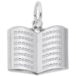 Sterling Silver Open Book Pendant