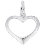 Sterling Silver Open Heart Pendant