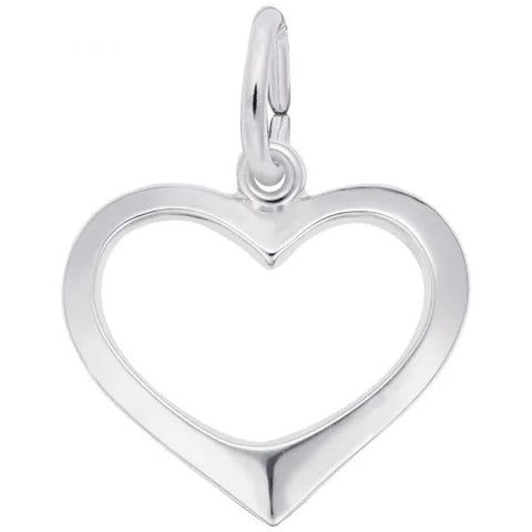 Sterling Silver Open Heart Pendant