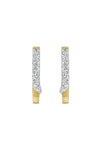 14kt Gold CZ Huggie Earrings