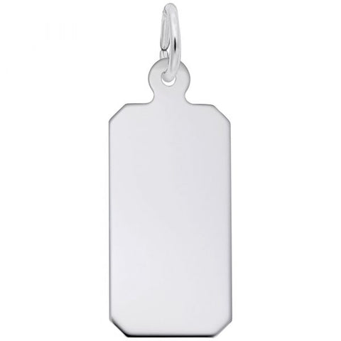 Sterling Silver Dog Tag-35 Series Pendant