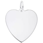 Sterling Silver Medium Classic Heart Pendant