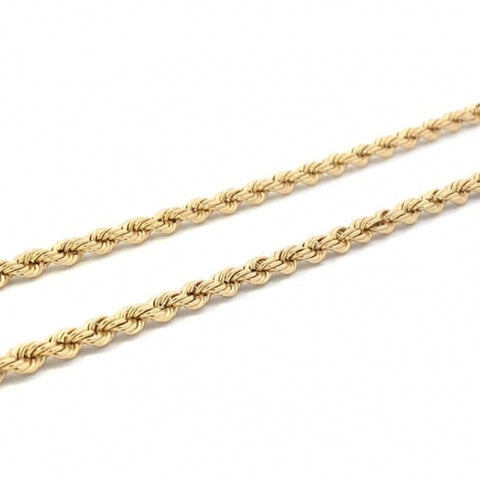 10kt Gold Rope Chain Italian 22"