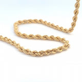 10kt Gold Rope Chain Italian 22"