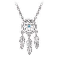 Sterling Silver Dream Catcher Necklace