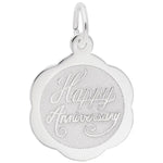 Sterling Silver Happy Anniversary Pendant