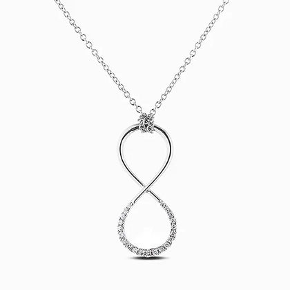 Polar Light Canadian Diamond Infinity Necklace