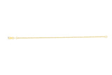 Yellow Gold Beaded Anklet