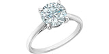 Lab Created Diamond Solitaire Ring 14kt - 2.00ct