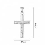 Sterling Silver Crucifix Cross Pendant