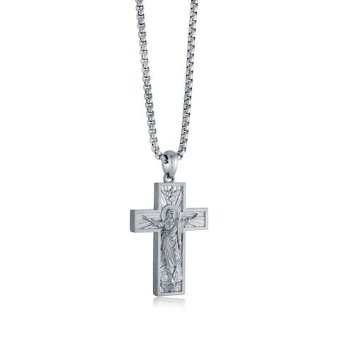 ITALGEM JESUS CROSS NECKLACE