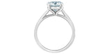 Lab Created Diamond Solitaire Ring 14kt - 2.00ct