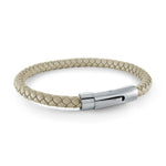 ITALGEM OATMEAL LEATHER BRACELET