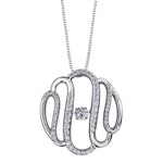 White Gold Pulse Diamond Necklace