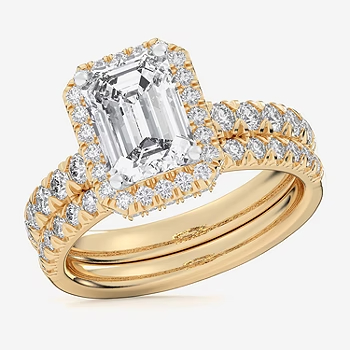 2.44ct tw Lab Grown Diamond Bridal Set