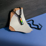 KORITE Midnight Ammolite Pendant in Matte Black Titanium