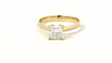 Lab Grown Princess Cut Diamond Engagement Ring 2.00 ctw