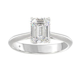Lab Grown Emerald Cut Diamond Engagement Ring 2.00 ctw