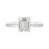 Lab Grown Emerald Cut Diamond Engagement Ring 2.00 ctw