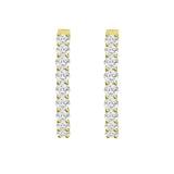 Lab Grown Diamond Hoop Earrings 5.00ctw