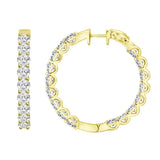 Lab Grown Diamond Hoop Earrings 5.00ctw