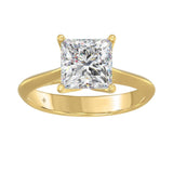 Lab Grown Princess Cut Diamond Engagement Ring 2.00 ctw