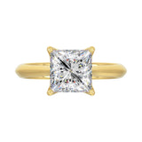 Lab Grown Princess Cut Diamond Engagement Ring 2.00 ctw