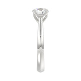 Lab Grown Diamond Engagement Silver Ring 1.50 ctw