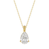 Lab Grown Pear Shaped Diamond Necklace 2.00ct