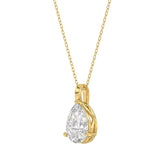 Lab Grown Pear Shaped Diamond Necklace 2.00ct