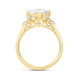 Lab Grown Princess Cut Bridal Set 2.50 ctw